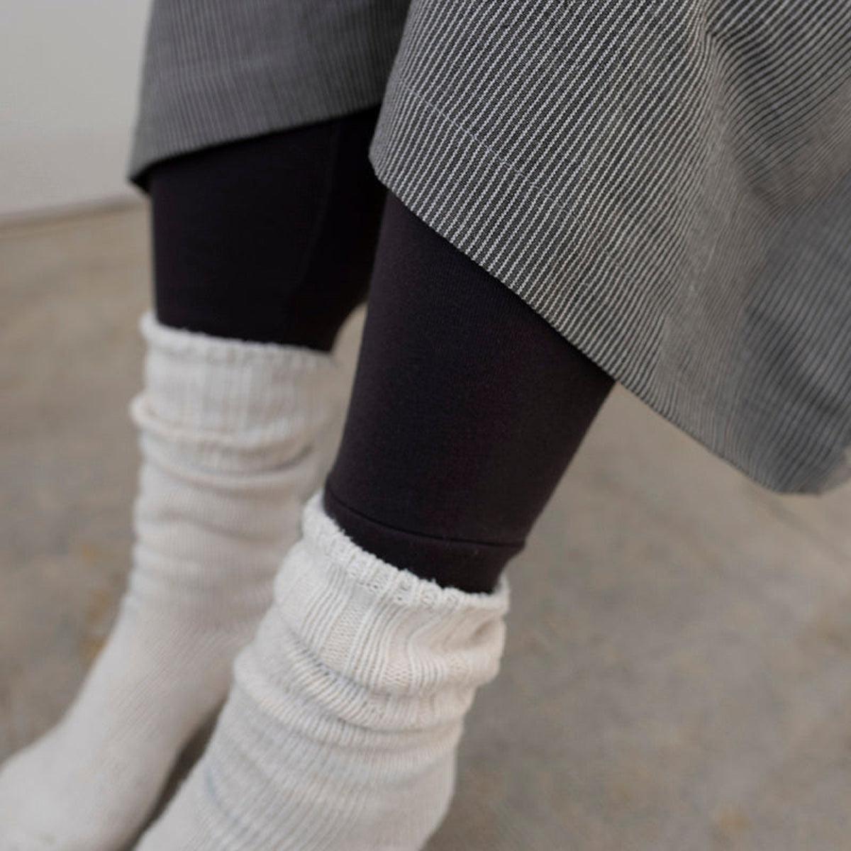 yohakuコットンレギンス｜ライトグレー｜ユニセックス