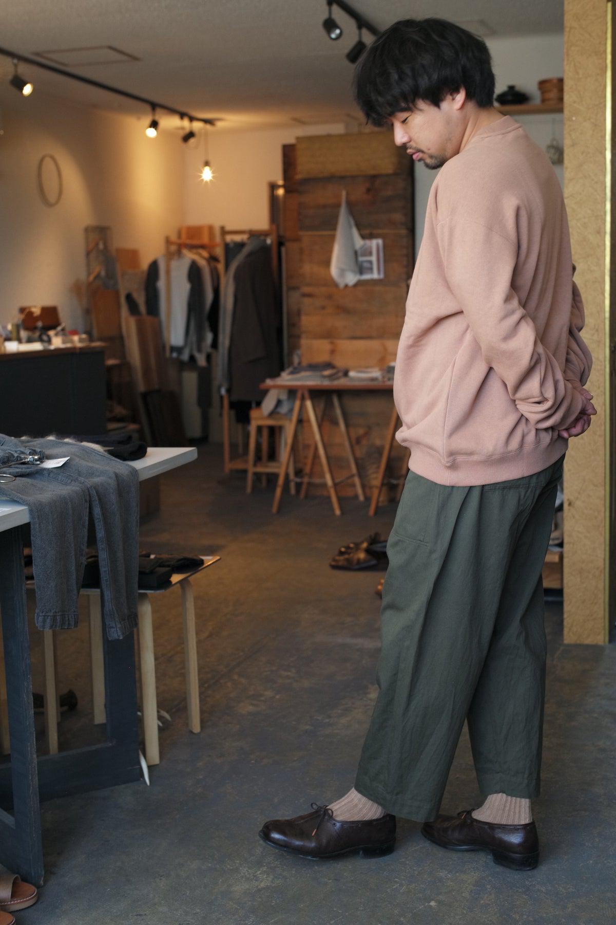 【1点限り】吊り裏毛オーバーサイズトレーナー ベージュ size3