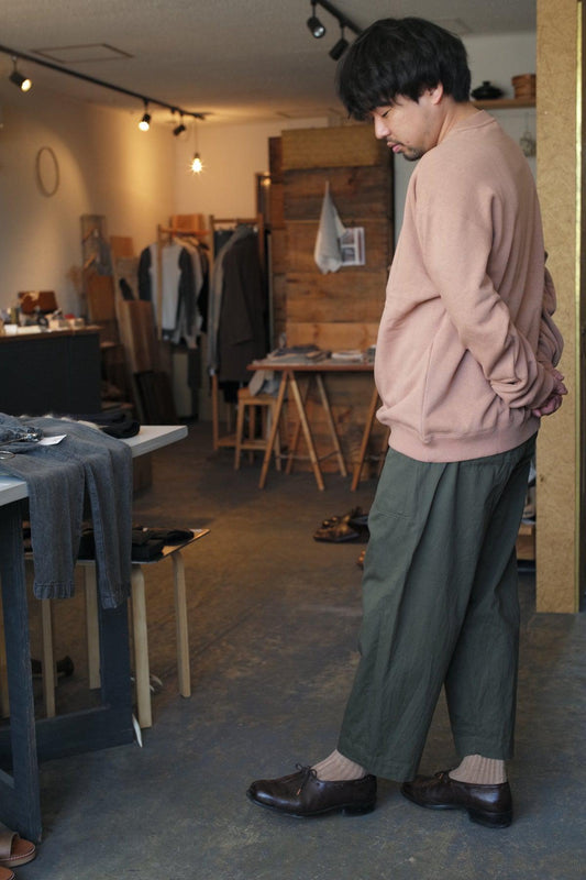 【1点限り】吊り裏毛オーバーサイズトレーナー ベージュ size3