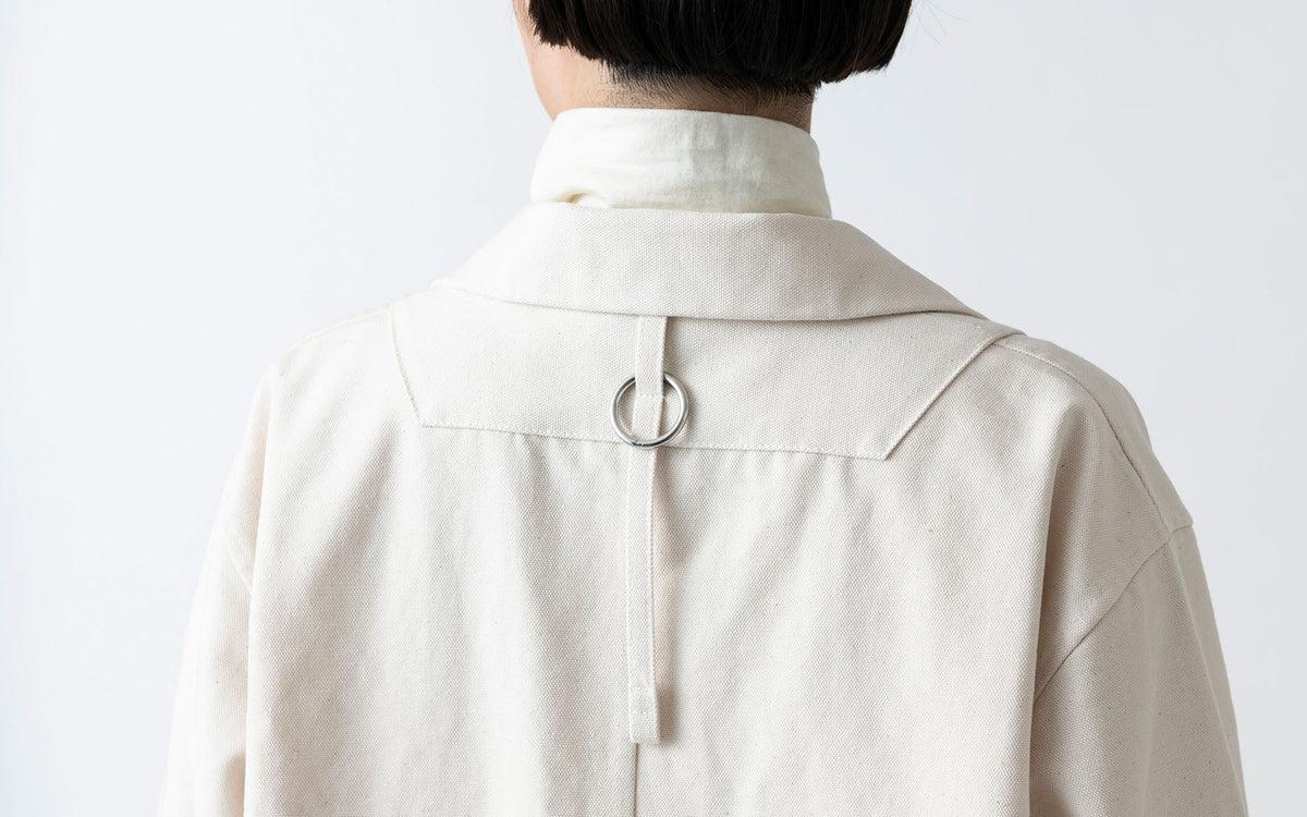 【再入荷】木間服装製作 coat コットン帆布 navy｜unisex freesize