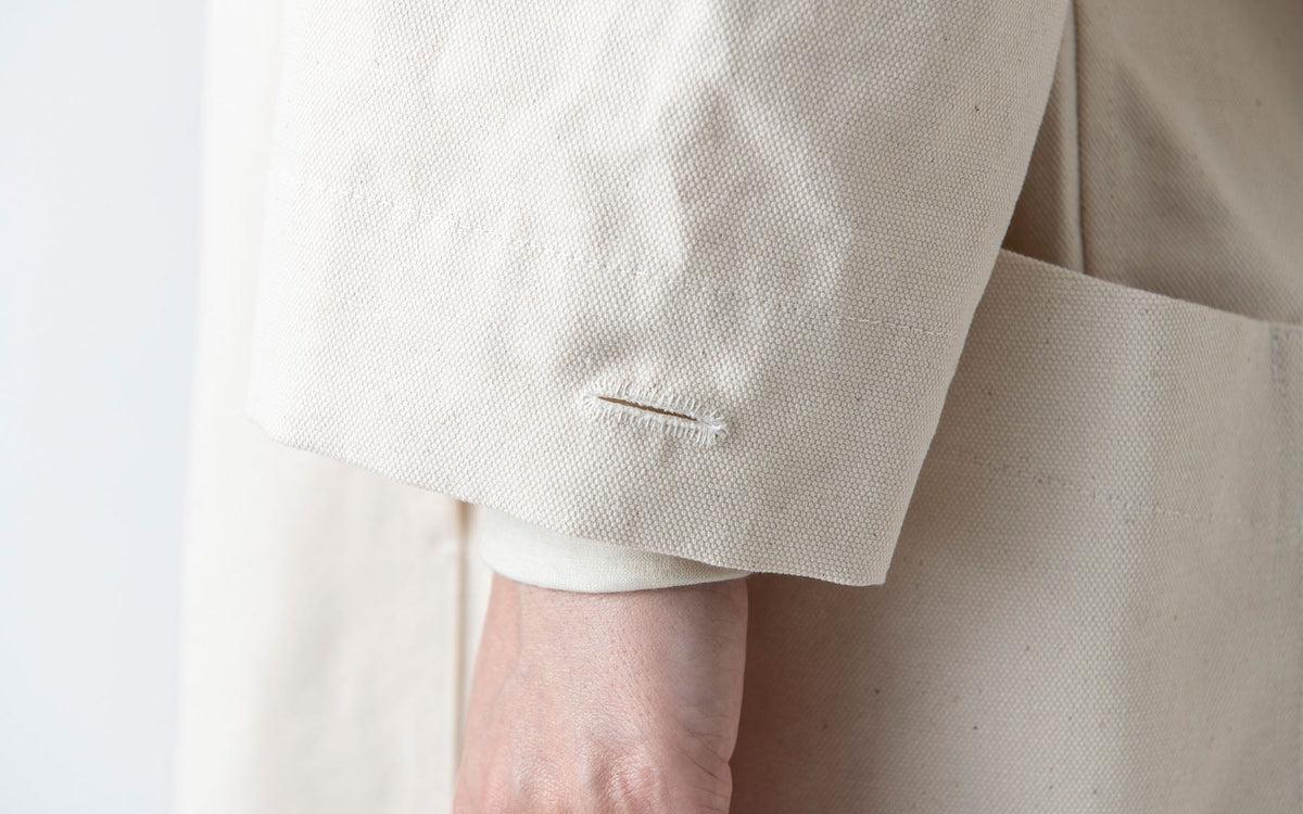 【再入荷】木間服装製作 coat コットン帆布 navy｜unisex freesize