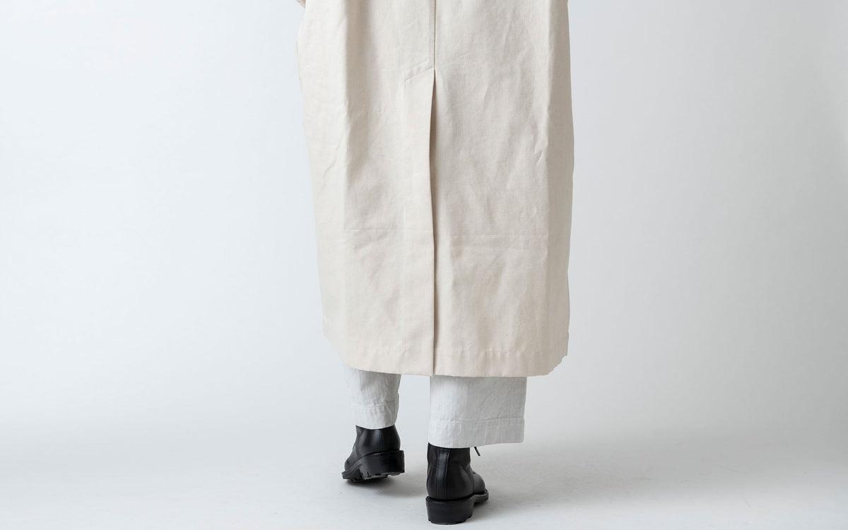 【再入荷】木間服装製作 coat コットン帆布 navy｜unisex freesize