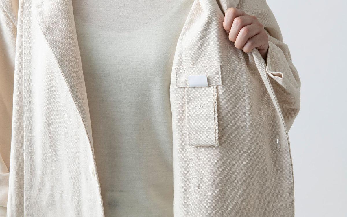 【再入荷】木間服装製作 coat コットン帆布 navy｜unisex freesize