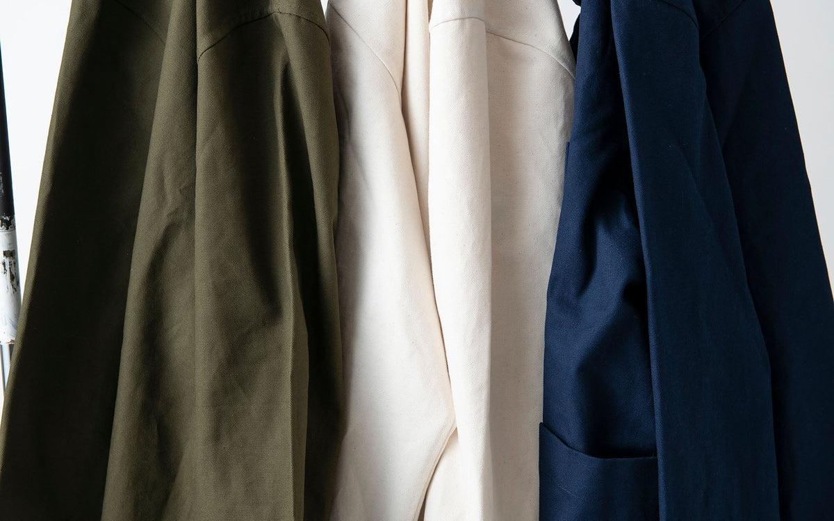 【再入荷】木間服装製作 coat コットン帆布 navy｜unisex freesize