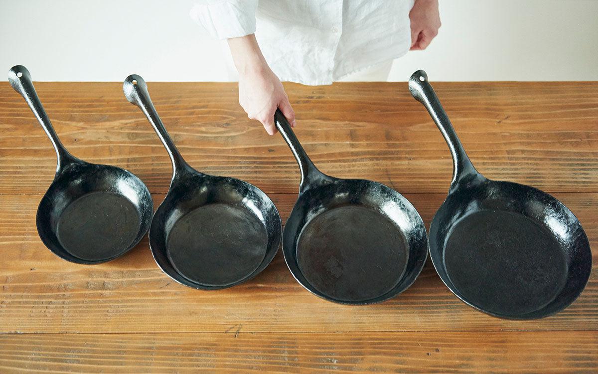 鍛冶職人の鉄のフライパン ＜6サイズ＞＜本体のみ・本体＋蓋＞