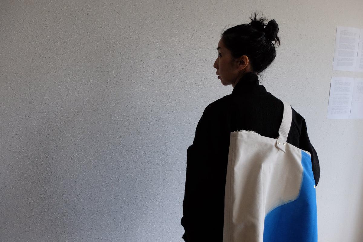 帆布のビッグトート｜Cotomono 素 su トート｜roller drawing AO