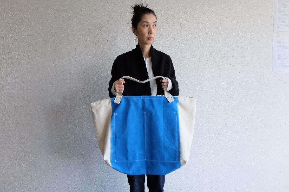 帆布のビッグトート｜Cotomono 素 su トート｜roller drawing AO