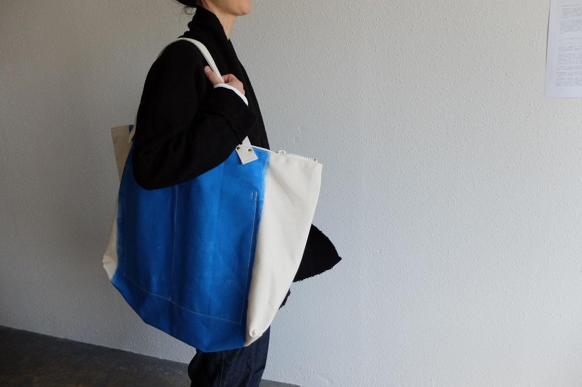 帆布のビッグトート｜Cotomono 素 su トート｜roller drawing AO