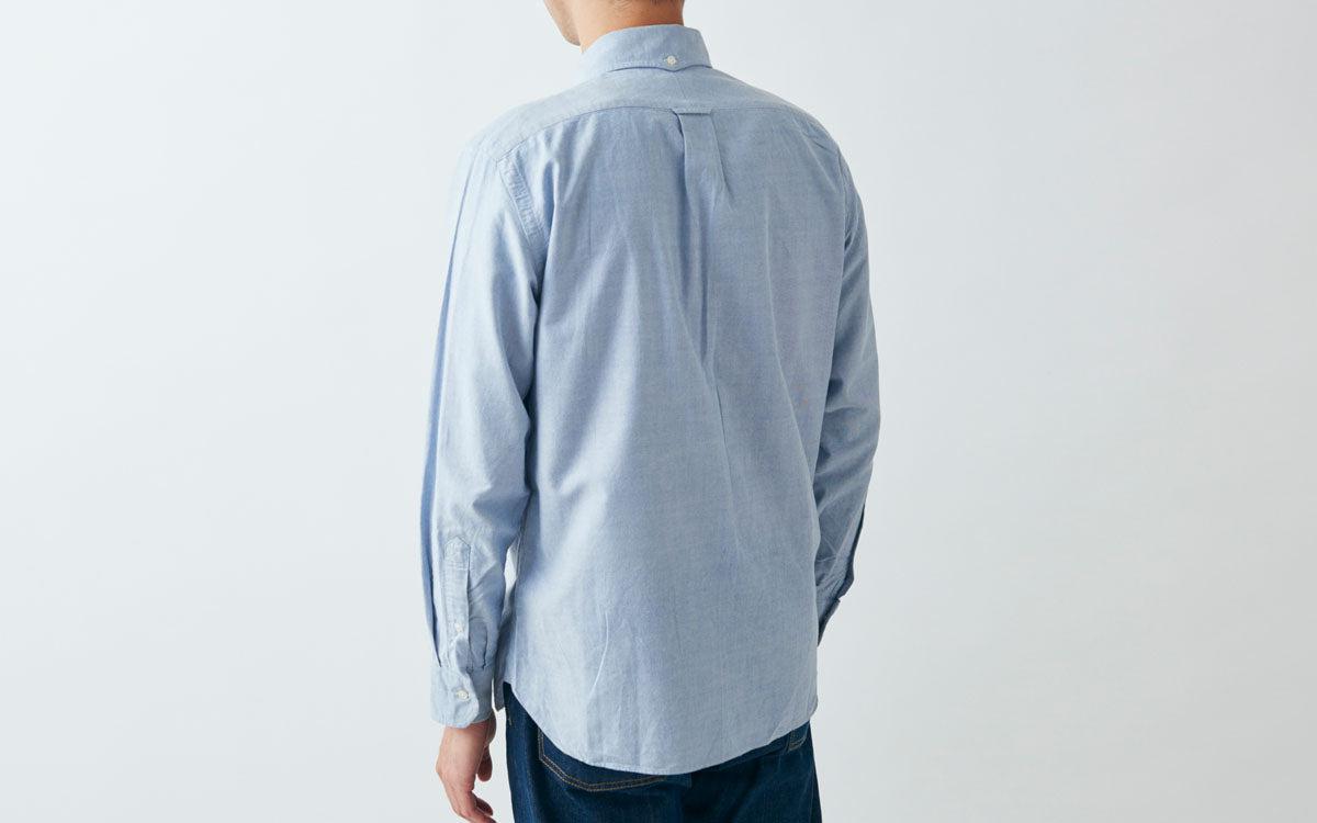 HANDROOM ボタンダウンシャツ ブルー｜unisex 5size