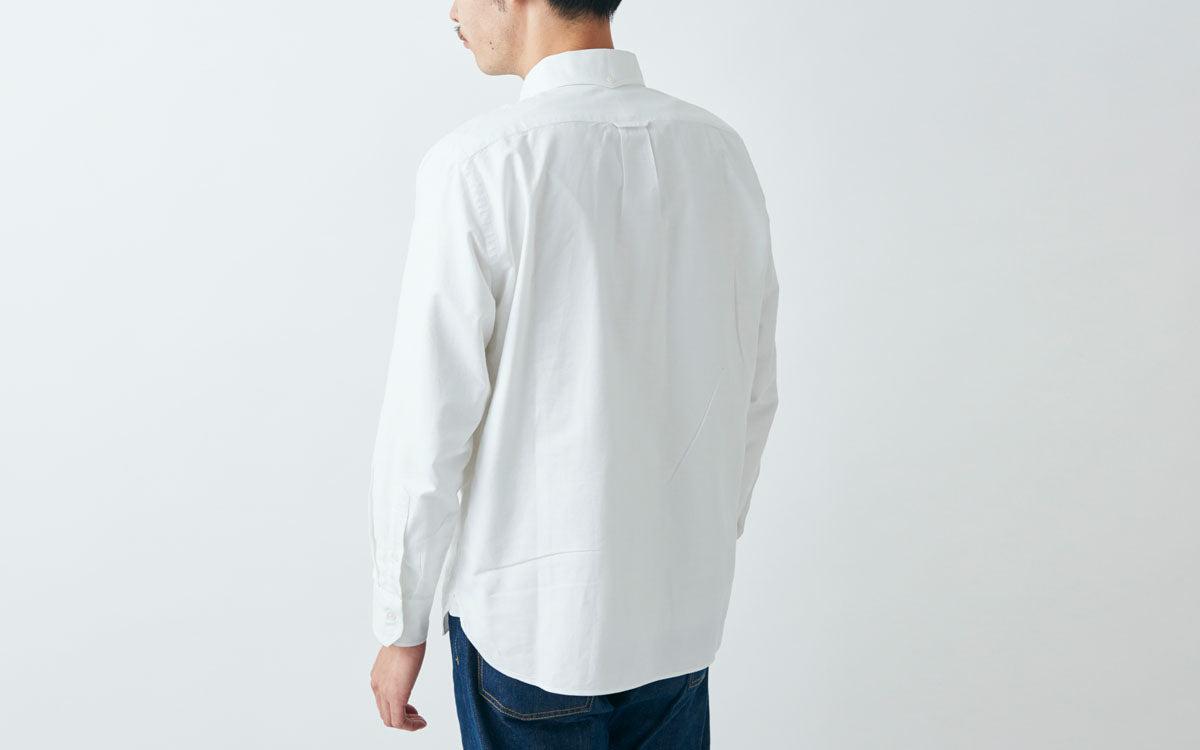 HANDROOM ボタンダウンシャツ ホワイト｜unisex 5size