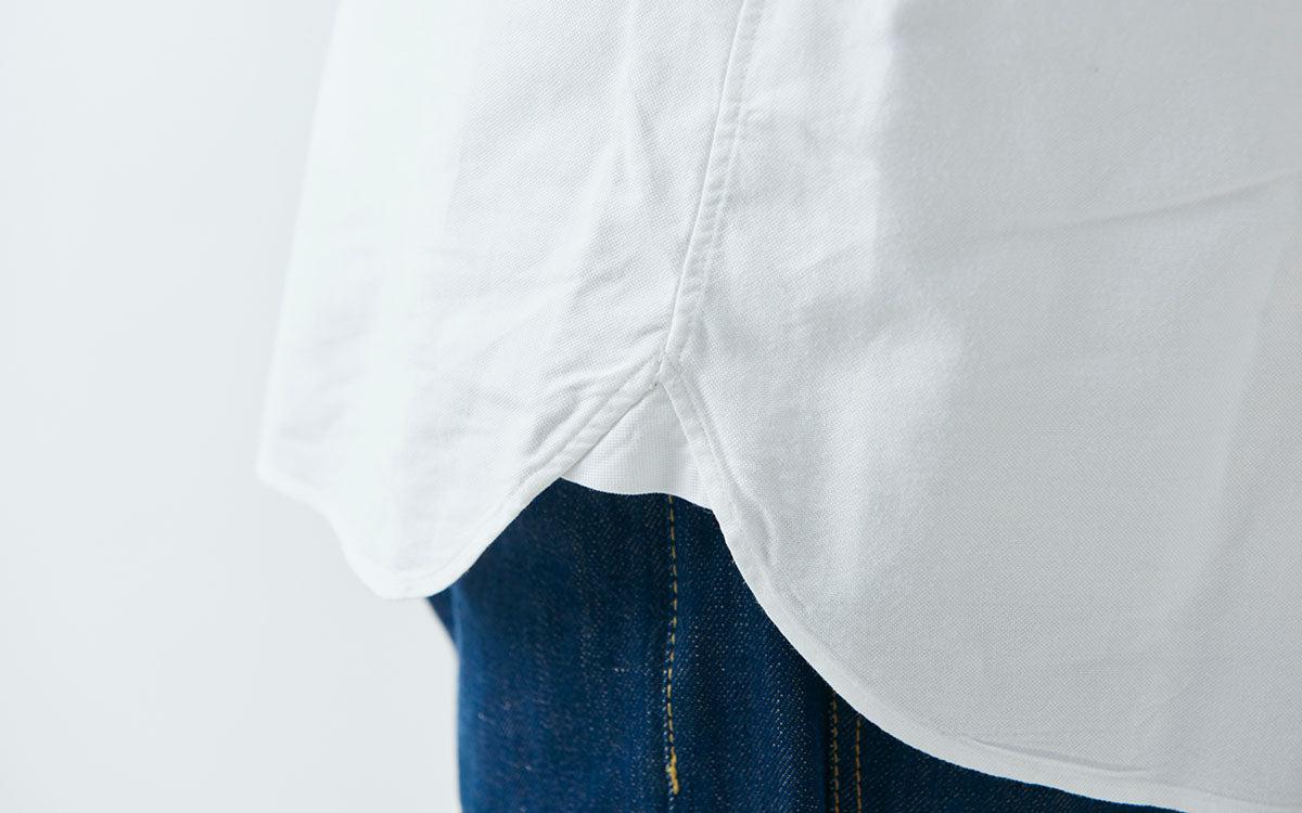 HANDROOM ボタンダウンシャツ ホワイト｜unisex 5size