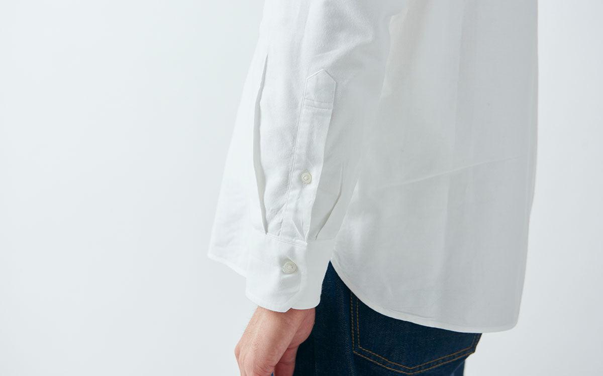 HANDROOM ボタンダウンシャツ ホワイト｜unisex 5size