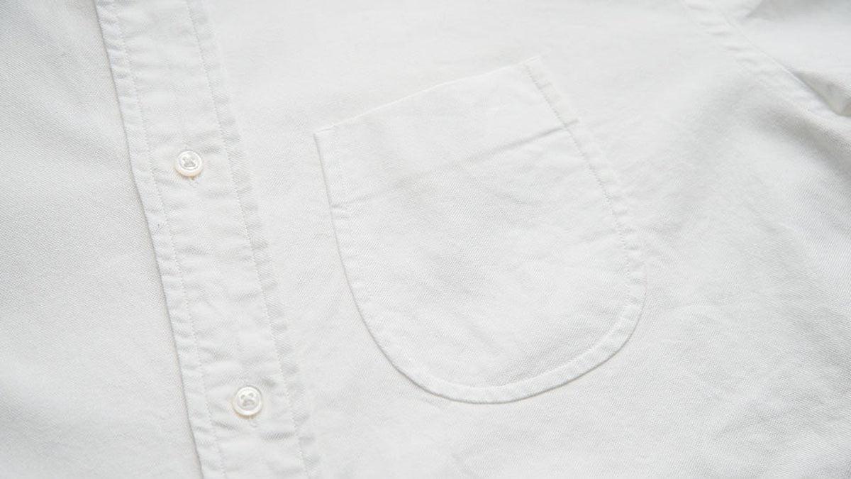 HANDROOM ボタンダウンシャツ ホワイト｜unisex 5size