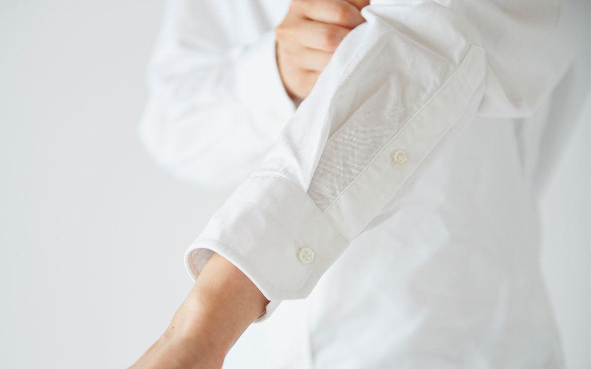 HANDROOM ボタンダウンシャツ ホワイト｜unisex 5size