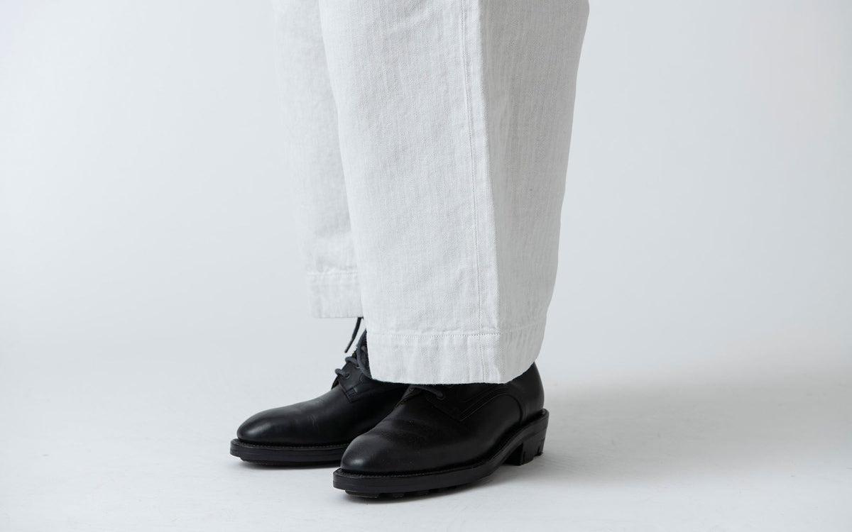 HANDROOM WOMEN'S コットンリネンヘリンボーンパンツ offwhite｜ladies｜4size