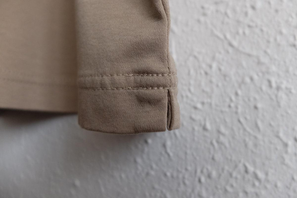 HANDROOM WOMEN'S クルーネック5分袖Tシャツ beige｜ladies