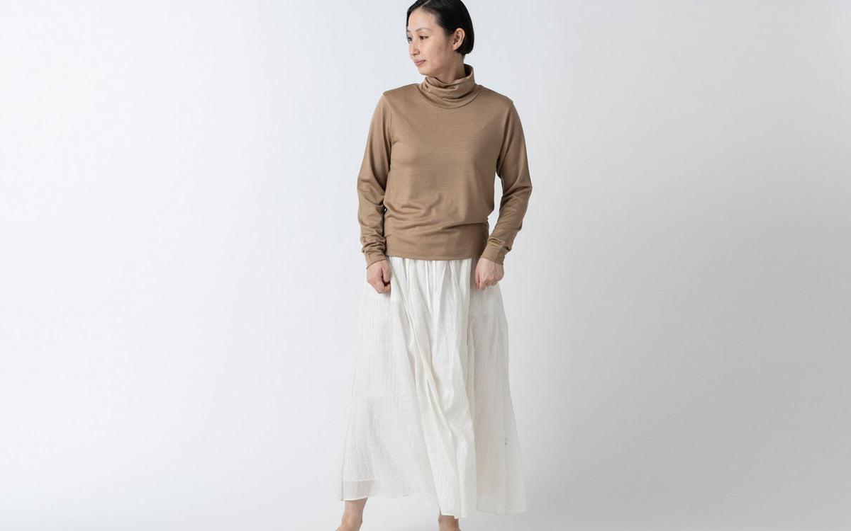 HANDROOM WOMEN'S ウォッシャブルウールタートルネック beige｜ladies｜2size