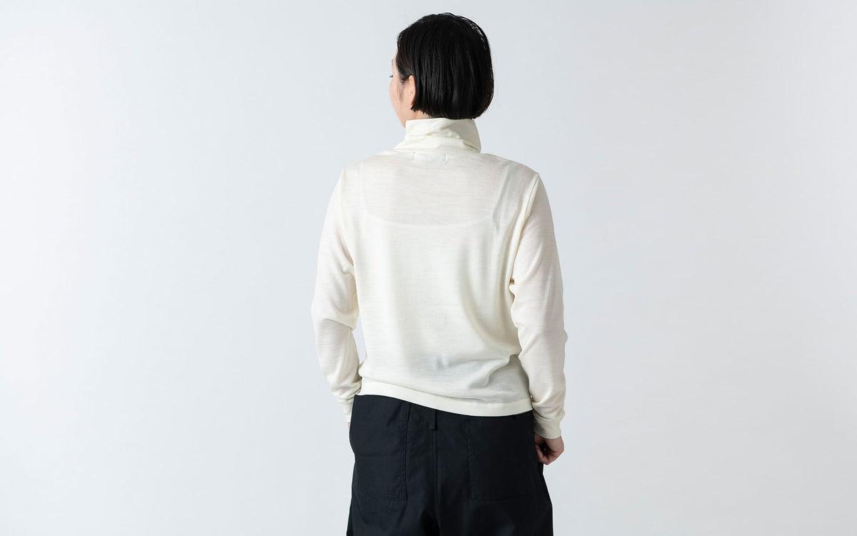 HANDROOM WOMEN'S ウォッシャブルウールタートルネック offwhite｜ladies｜2size