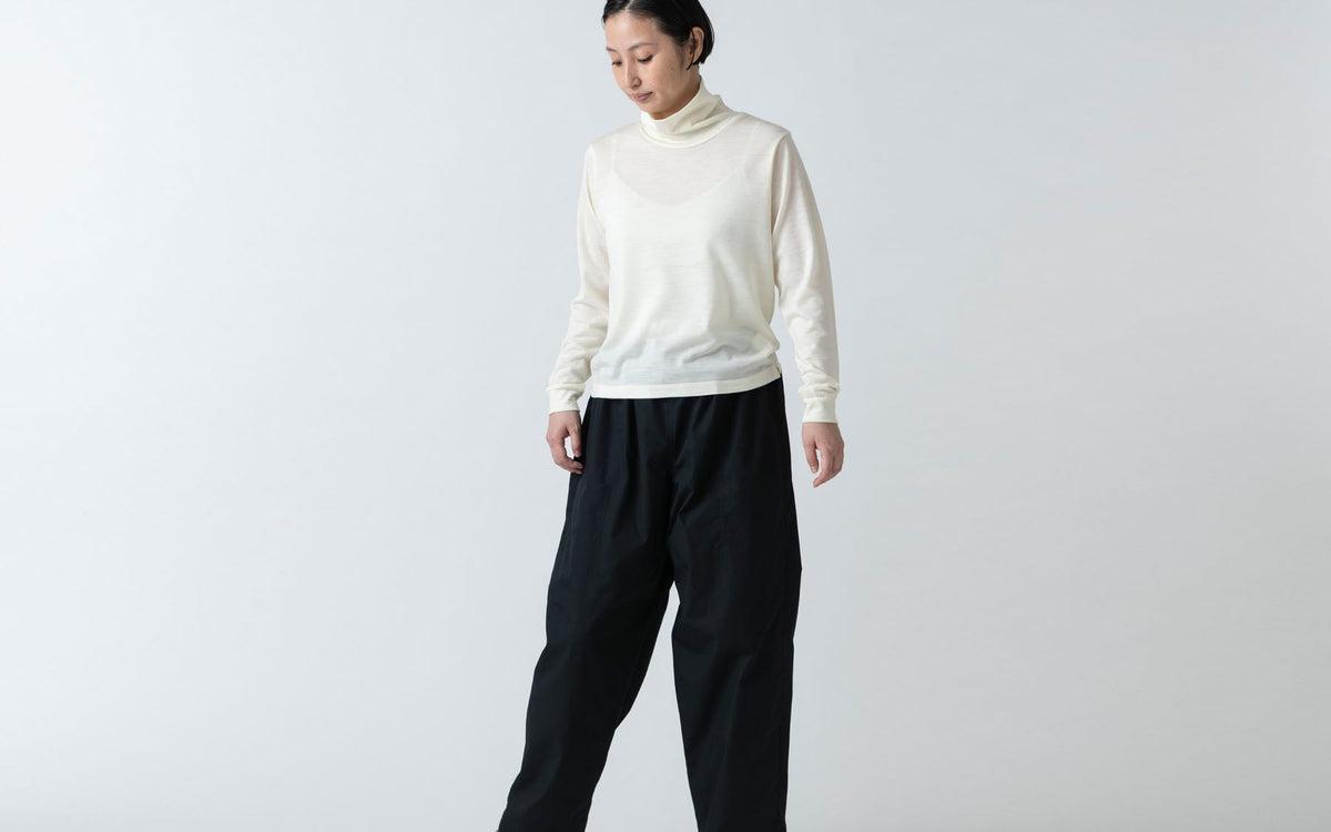 HANDROOM WOMEN'S ウォッシャブルウールタートルネック offwhite｜ladies｜2size