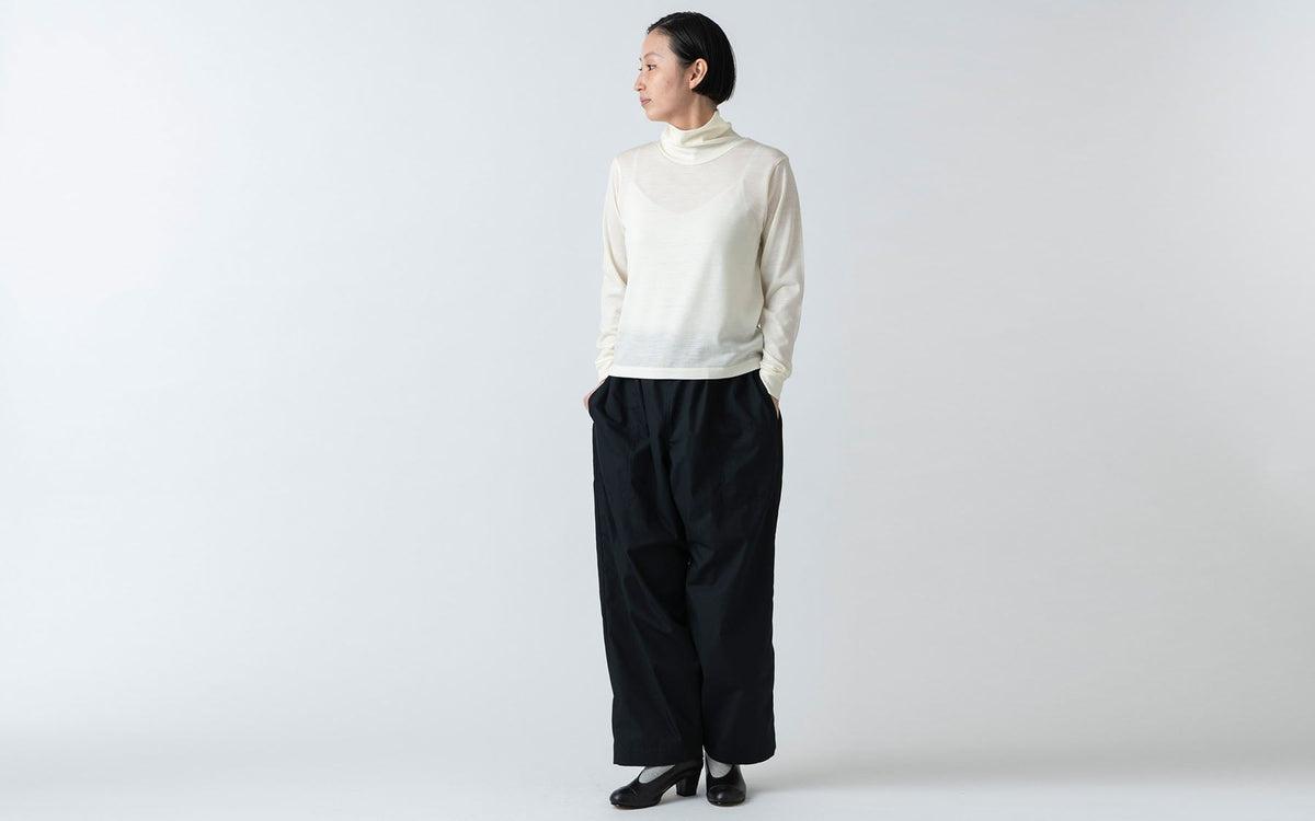 HANDROOM WOMEN'S ウォッシャブルウールタートルネック offwhite｜ladies｜2size