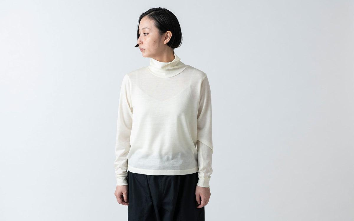 HANDROOM WOMEN'S ウォッシャブルウールタートルネック offwhite｜ladies｜2size