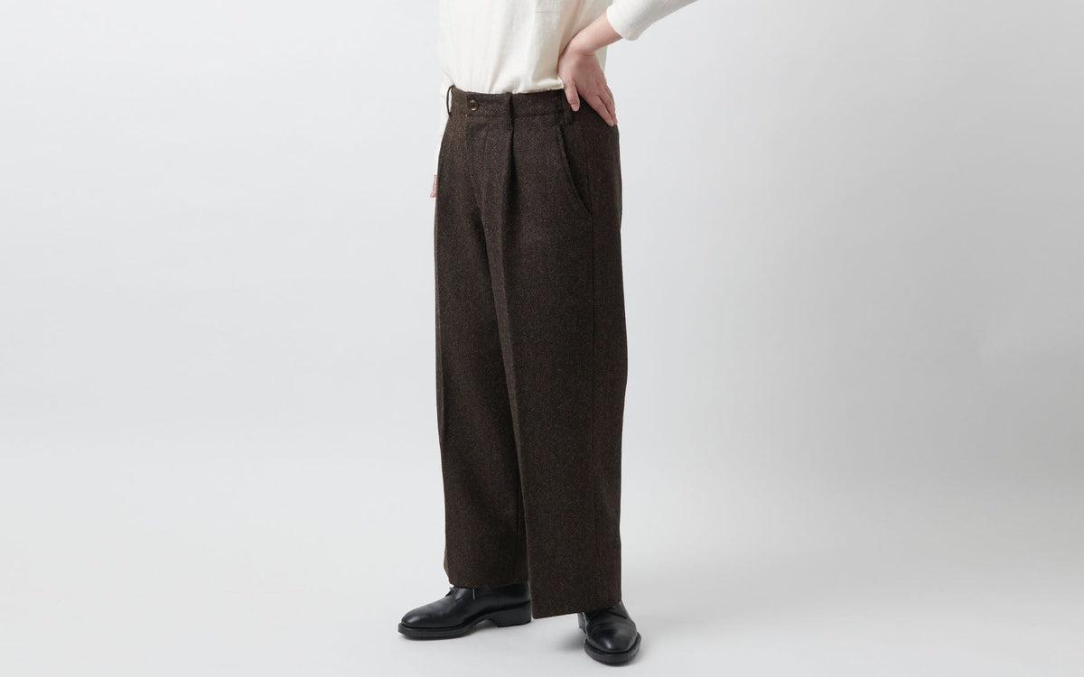 HANDROOM WOMEN'S ウールツイード ワイドパンツ｜ladies｜3size