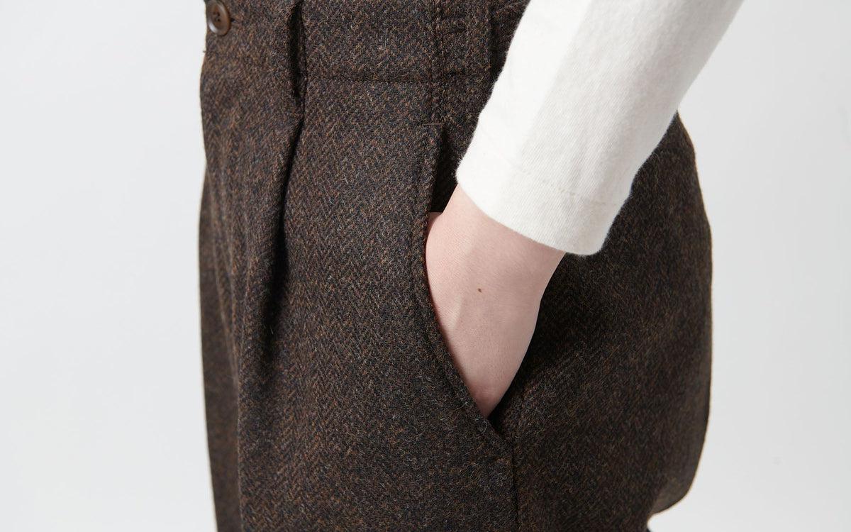 HANDROOM WOMEN'S ウールツイード ワイドパンツ｜ladies｜3size
