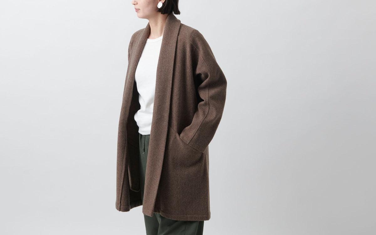 MITTAN / 半纏コート 茶 CT-19 / unisex
