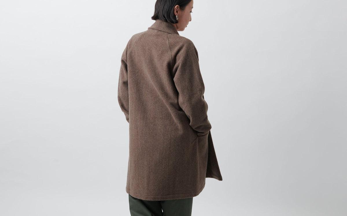 MITTAN / 半纏コート 茶 CT-19 / unisex