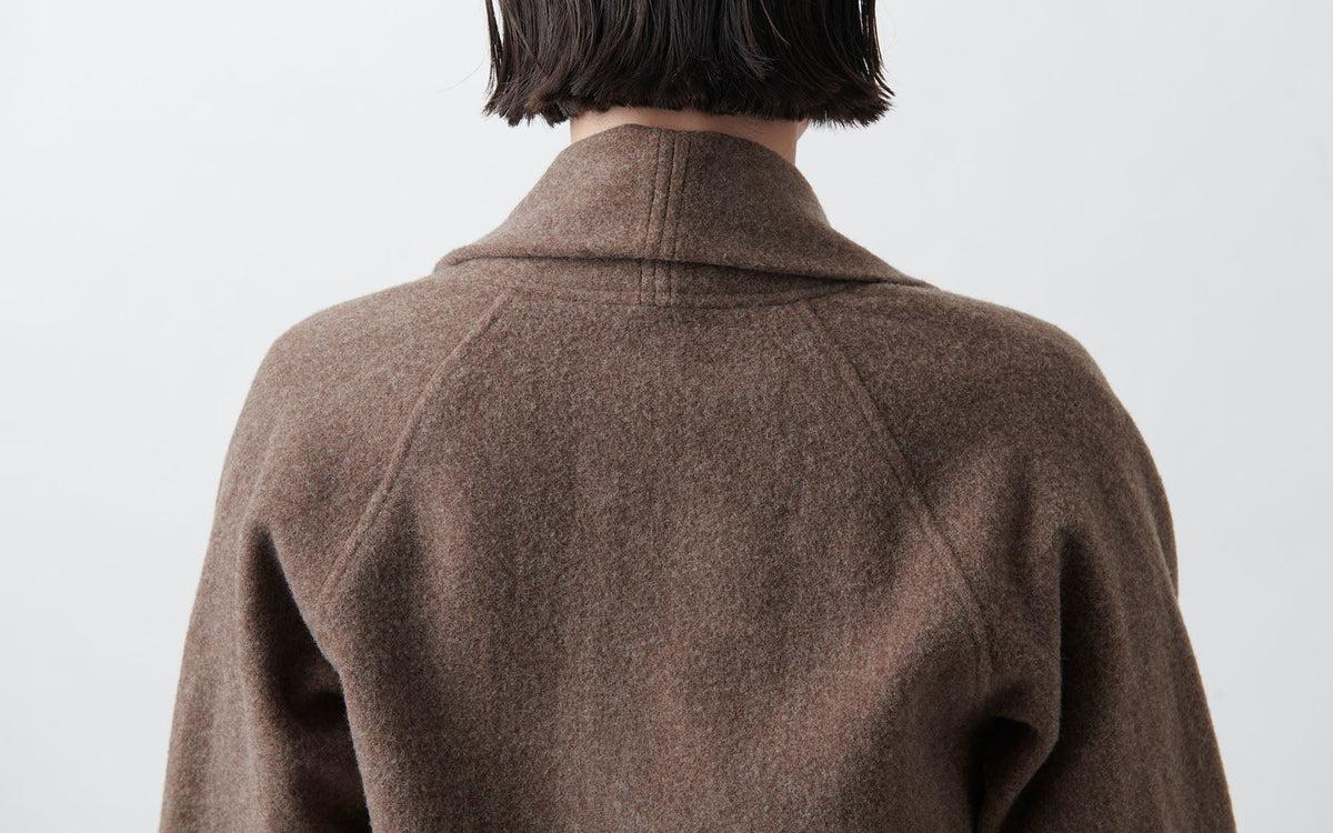 MITTAN / 半纏コート 茶 CT-19 / unisex