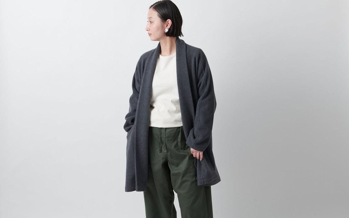 【サイズ3再入荷】MITTAN / 半纏コート 灰 CT-19 / unisex