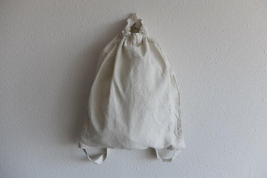 MITTAN / 大麻リュック高密度 ベンガラ白 BA-32B