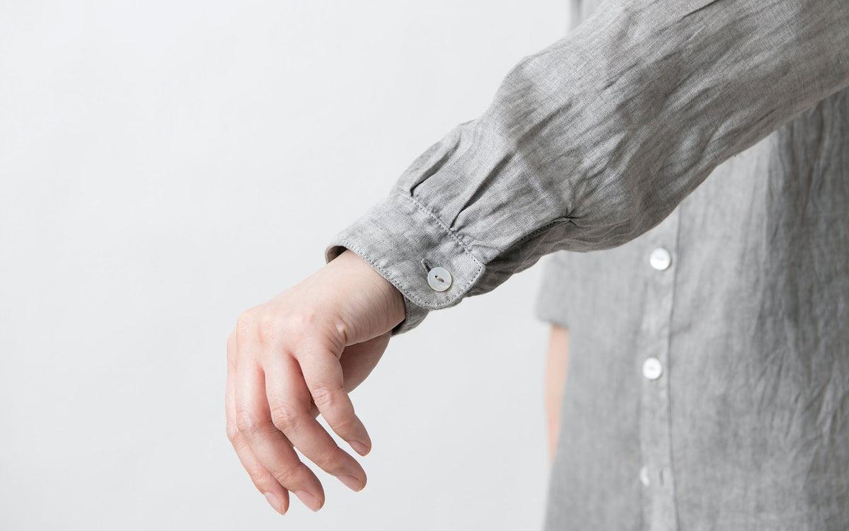 MITTAN / 大麻ロングシャツ 胡桃 SH-133C / unisex