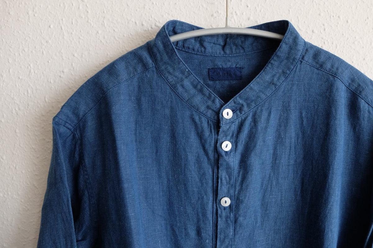 MITTAN / 大麻ロングシャツ 藍 SH-133C / unisex