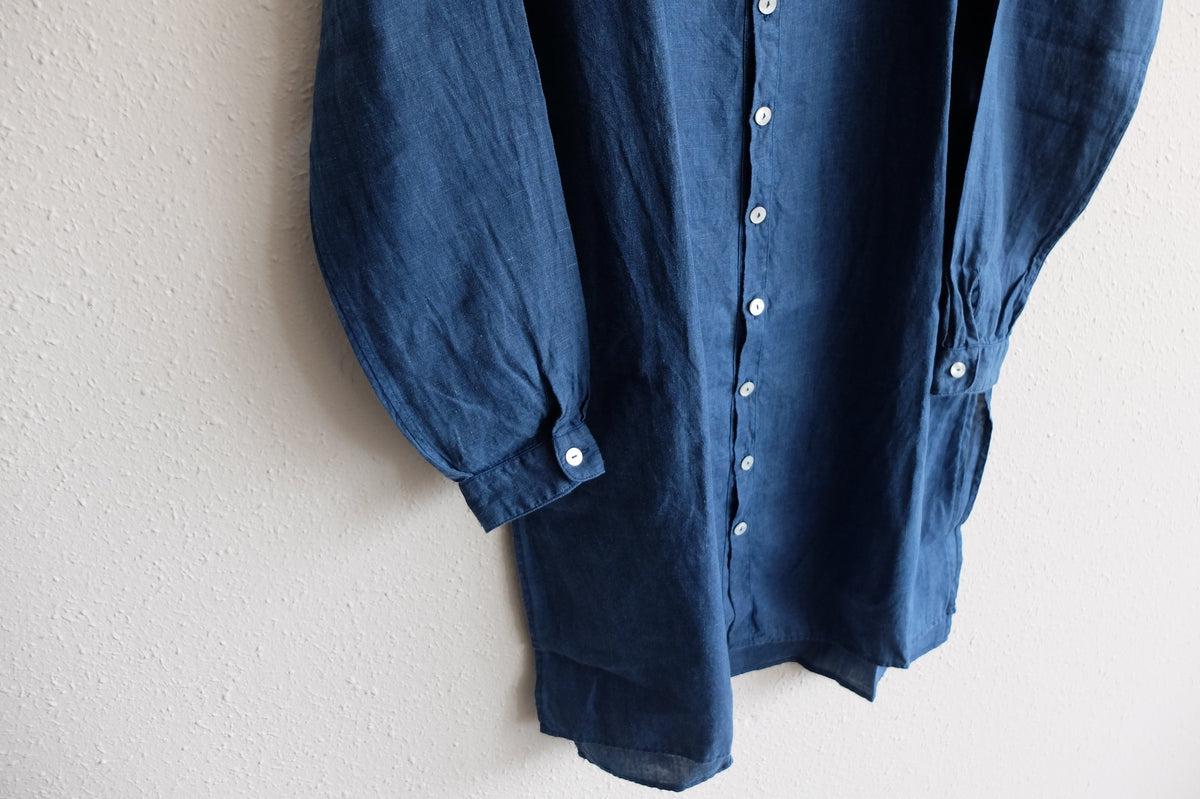 MITTAN / 大麻ロングシャツ 藍 SH-133C / unisex