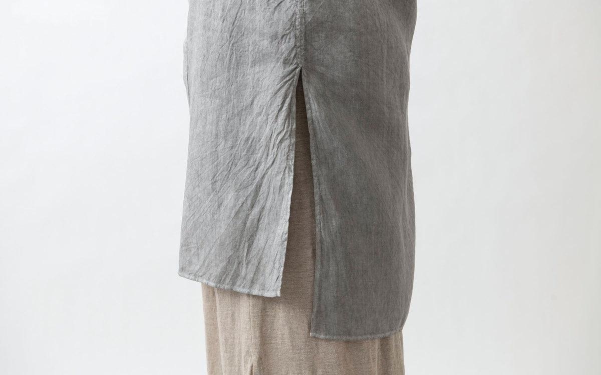 MITTAN / 大麻ロングシャツ 松煙 SH-133B / unisex