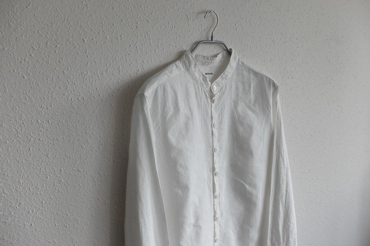 MITTAN / 大麻シャツ 高密度 白 SH-57 / unisex