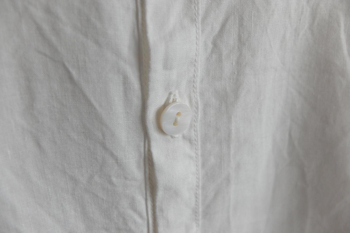 MITTAN / 大麻シャツ 高密度 白 SH-57 / unisex