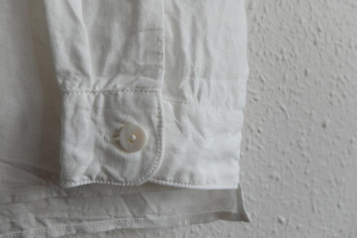 MITTAN / 大麻シャツ 高密度 白 SH-57 / unisex