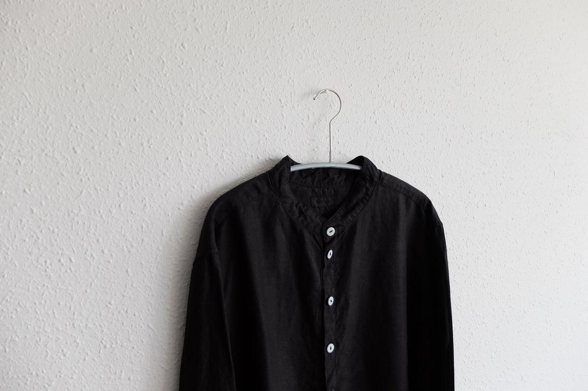 MITTAN / 大麻シャツ 高密度 黒 SH-57 / unisex