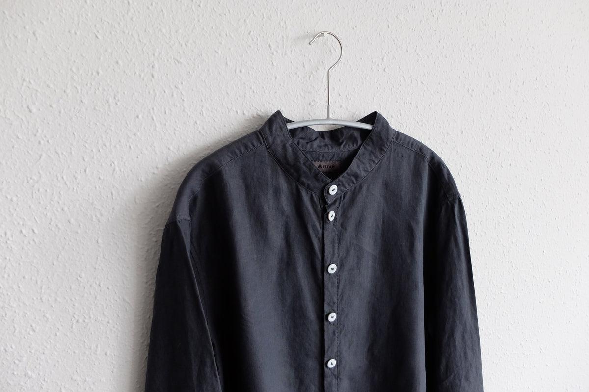 MITTAN / 大麻シャツ 高密度 墨黒 SH-57 / unisex