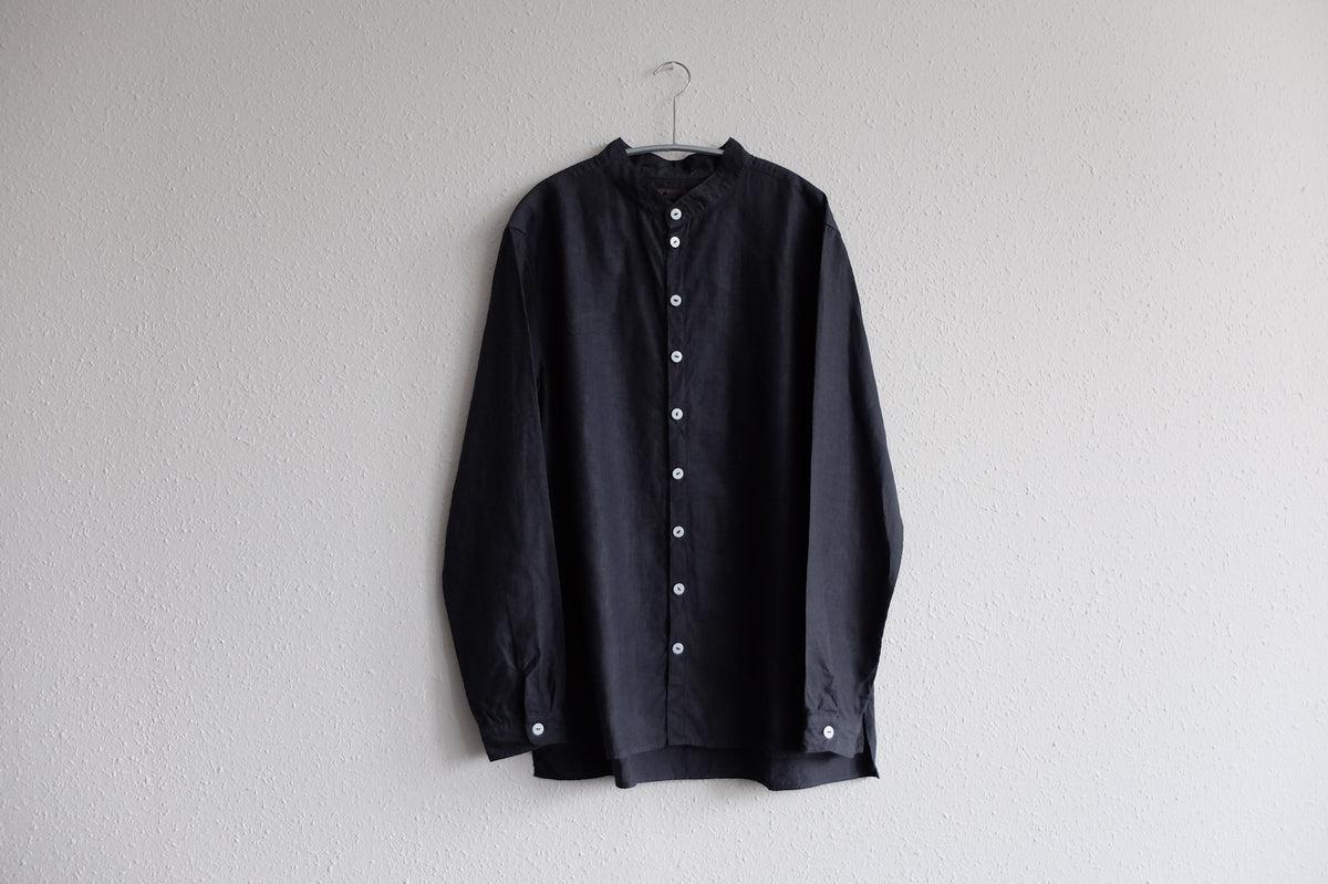 MITTAN / 大麻シャツ 高密度 墨黒 SH-57 / unisex