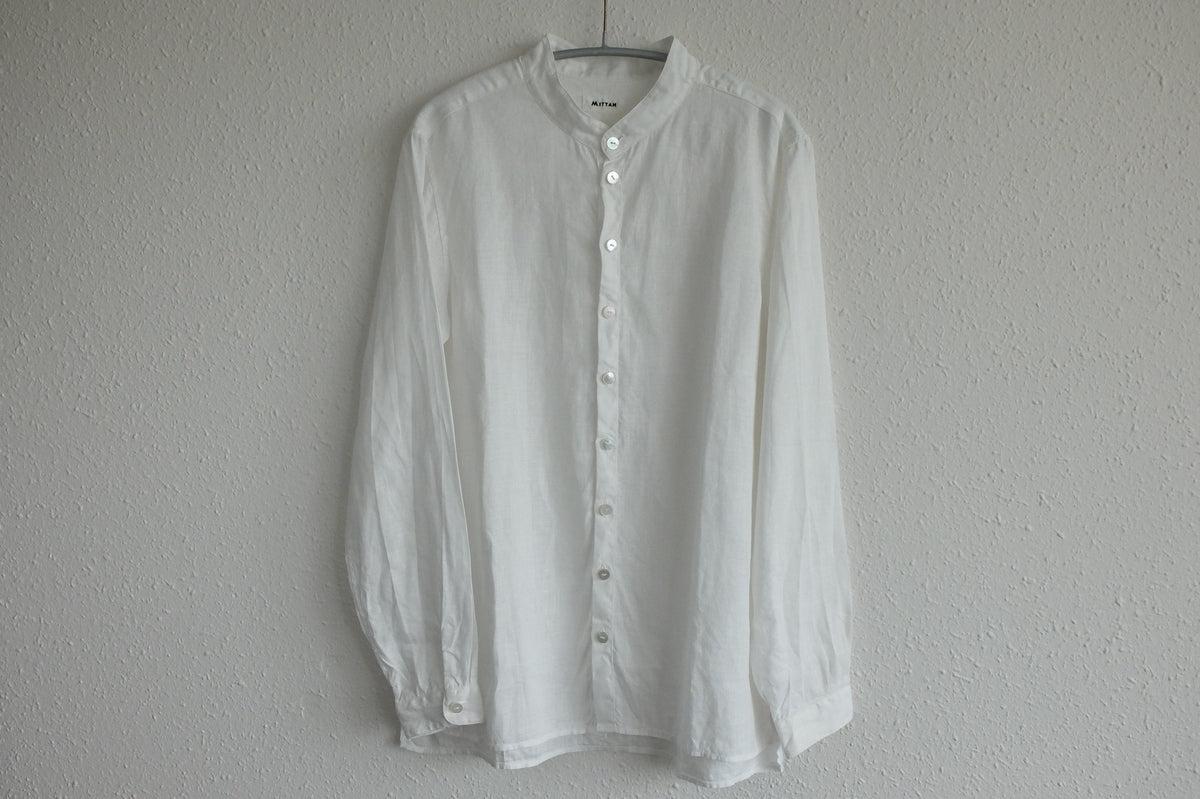 MITTAN / 大麻シャツ 白 SH-132 / unisex