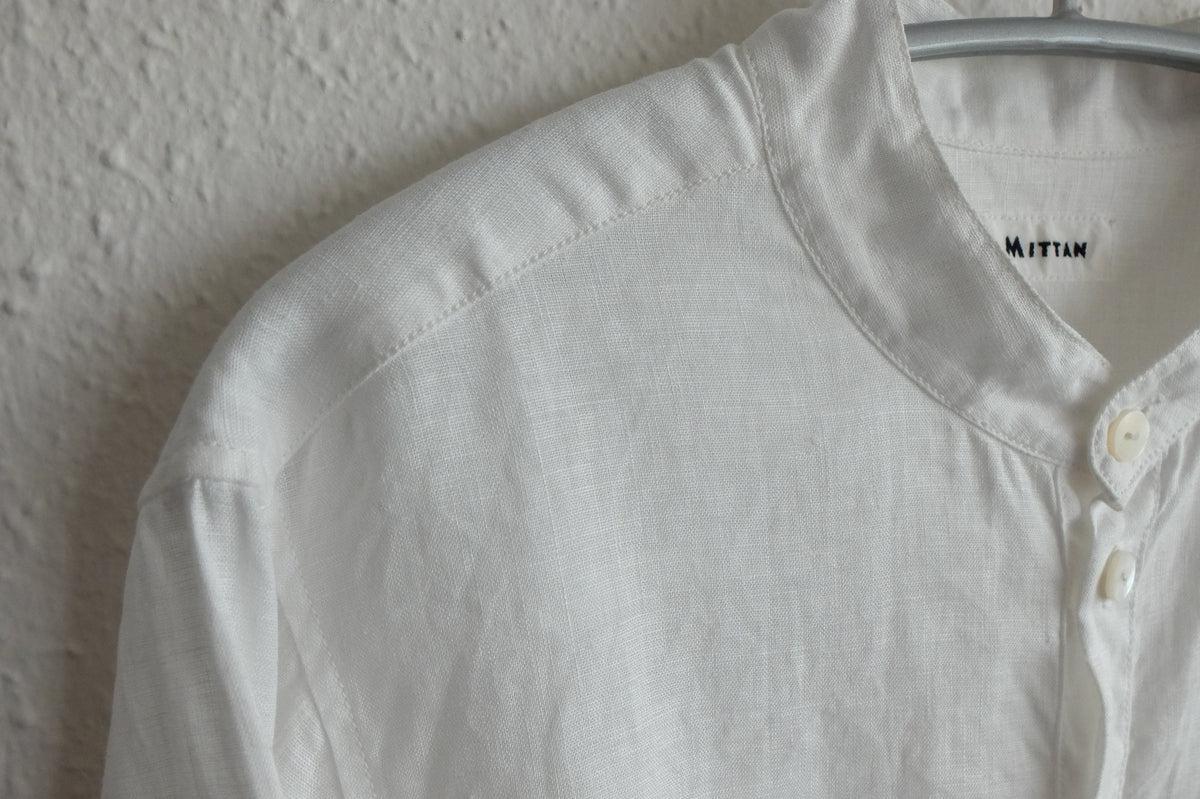 MITTAN / 大麻シャツ 白 SH-132 / unisex