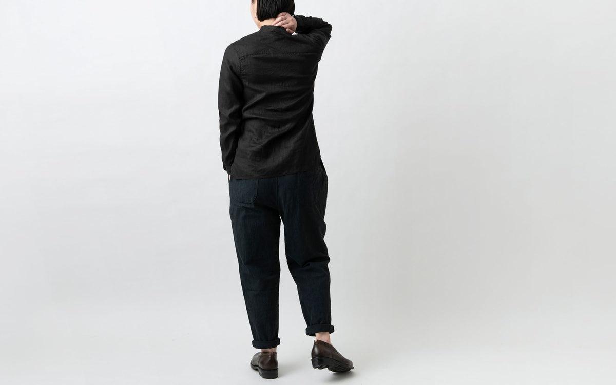 MITTAN / 大麻シャツ 墨黒 SH-132 / unisex