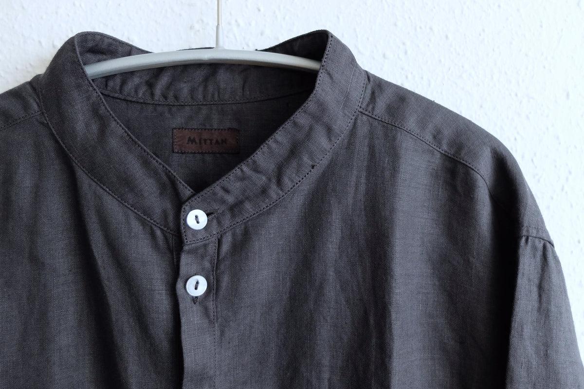 MITTAN / 大麻シャツ 墨黒 SH-132 / unisex