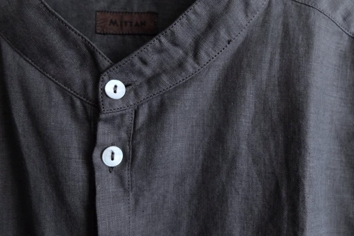 MITTAN / 大麻シャツ 墨黒 SH-132 / unisex