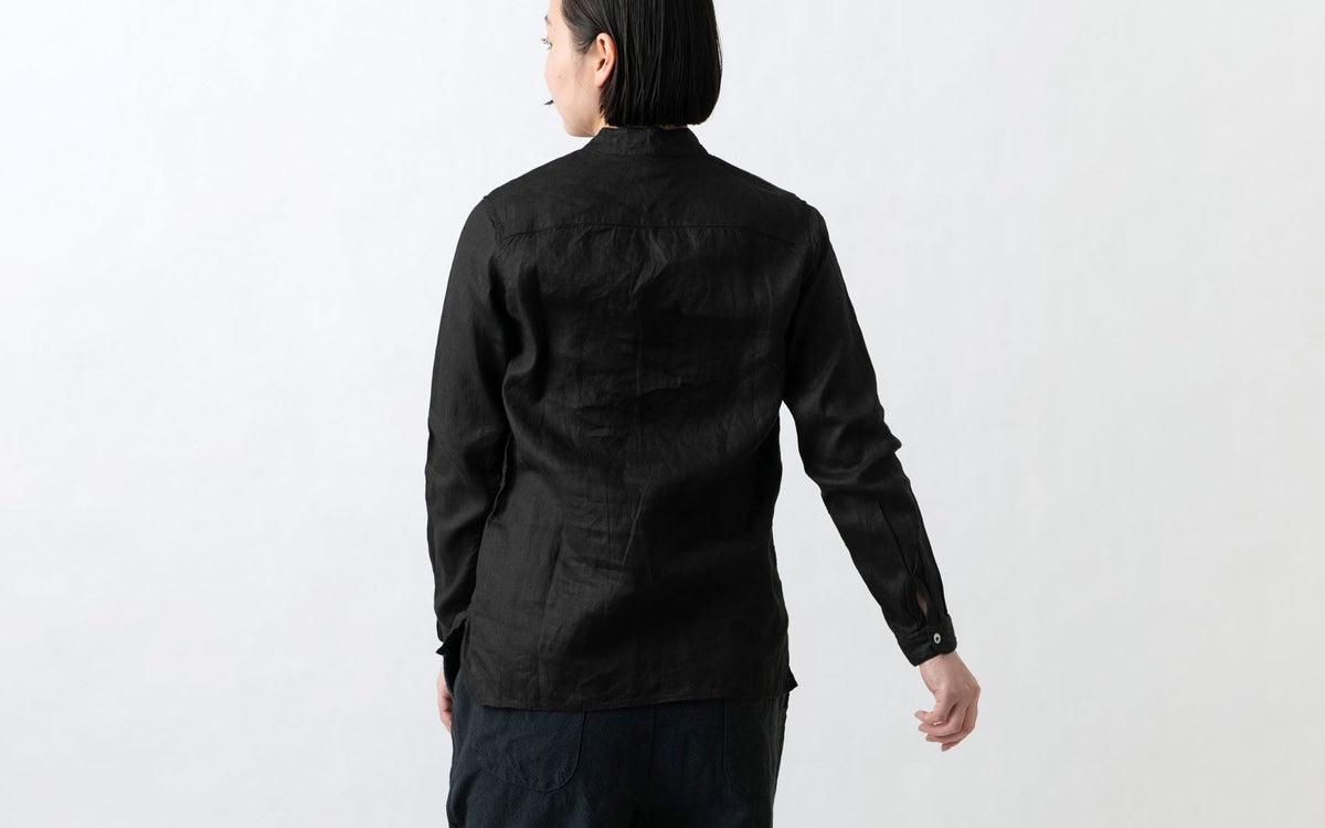 MITTAN / 大麻シャツ 墨黒 SH-132 / unisex