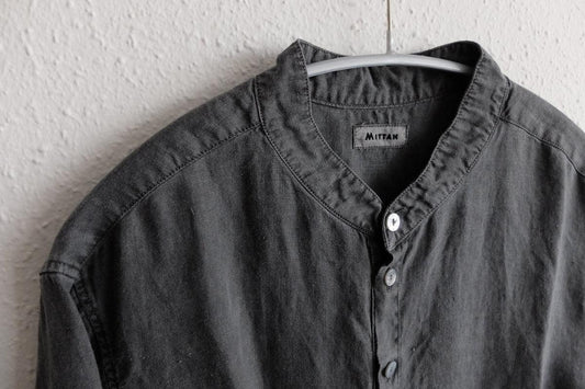 MITTAN / 大麻シャツ 炭 SH-132 / unisex