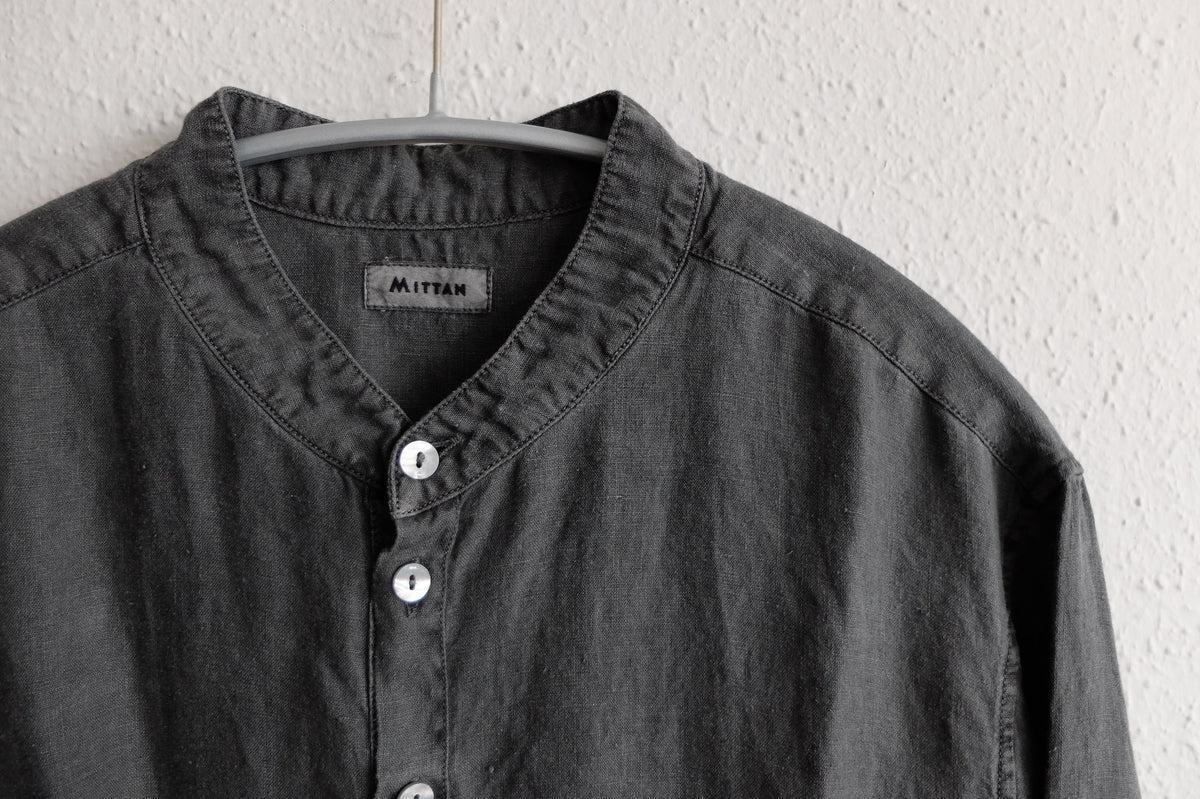 MITTAN / 大麻シャツ 炭 SH-132 / unisex